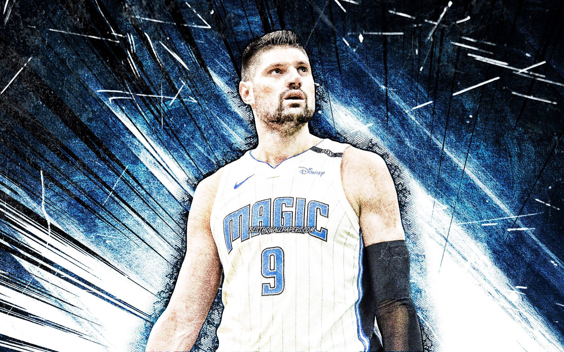 1920x1200 Download Nba Player Nikola Vucevic Orlando Magic Art Wallpaper