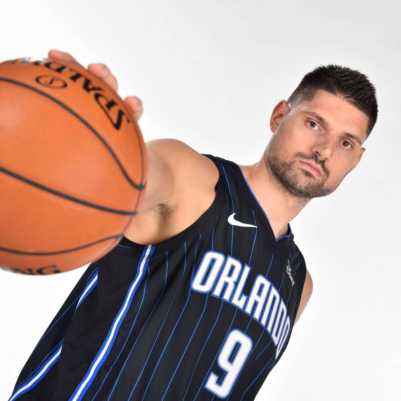 1400x1400 Download NBA Player Orlando Magic Nikola Vucevic Ball Shot Wallpaper