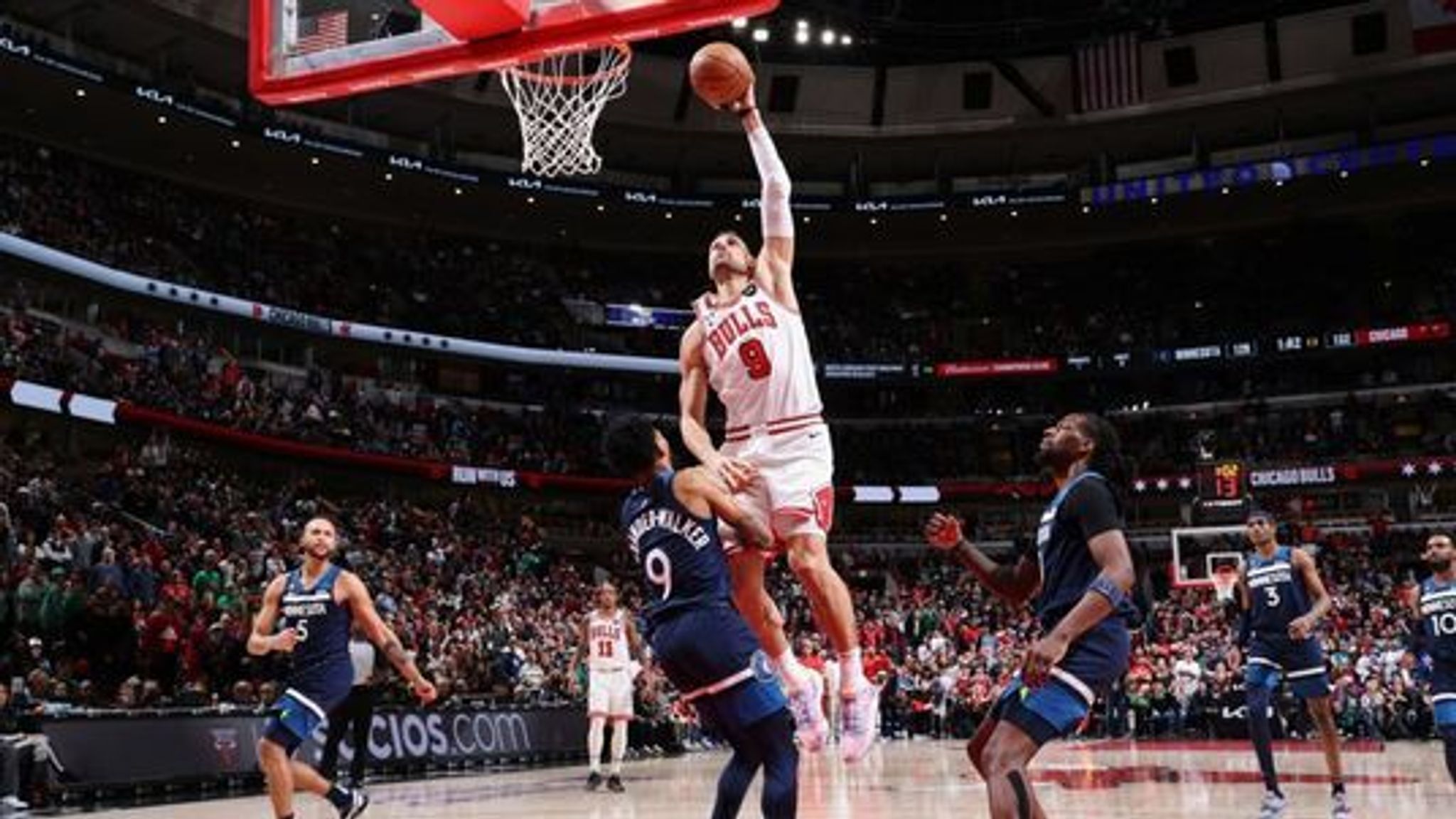 2048x1152 Dunk of the Night goes to Nikola Vucevic for this sensational dunk against the Timberwolves