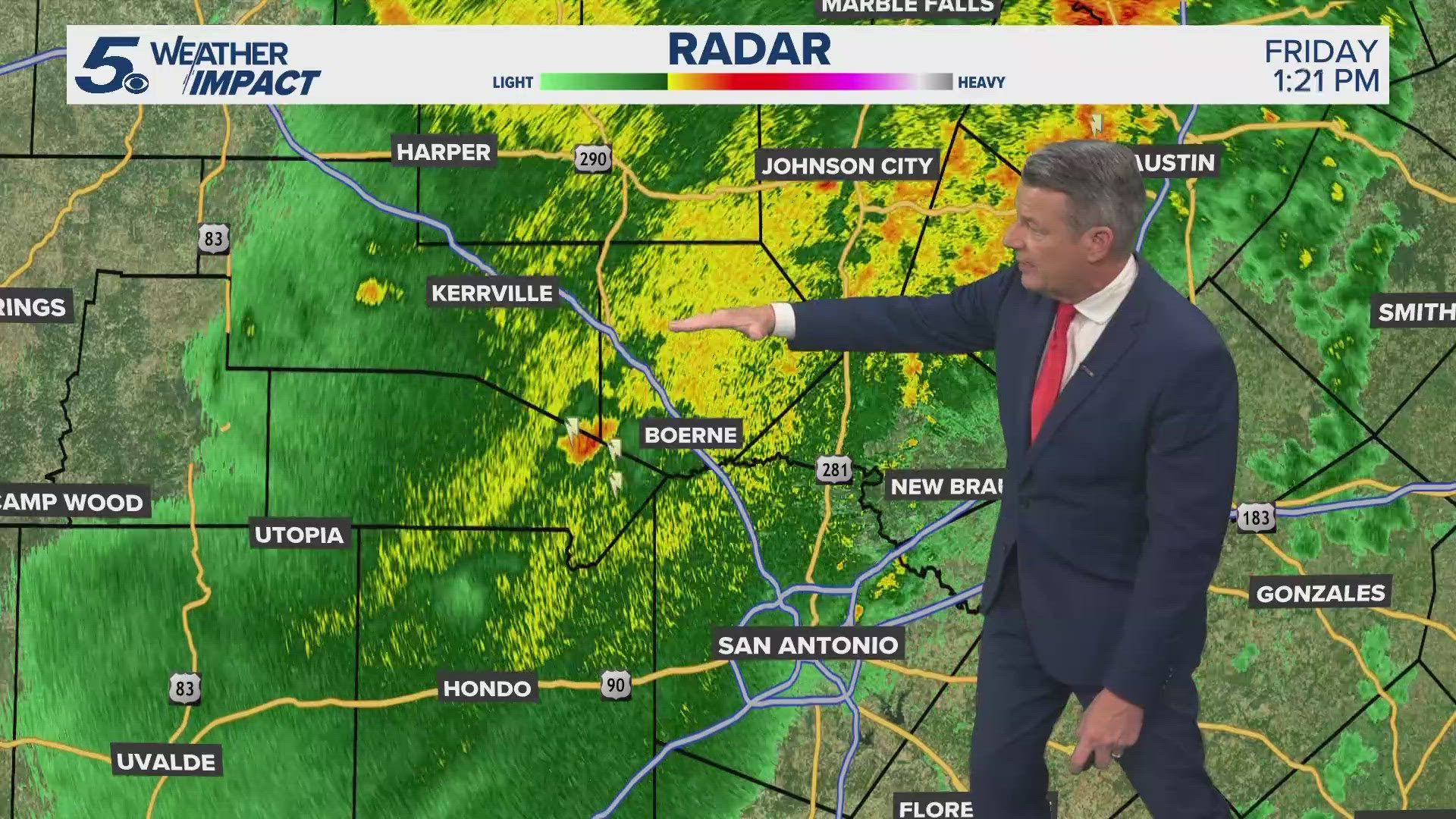 1920x1080 Afternoon radar and July 4th rainfall totals as storms devastate the Hill Country
