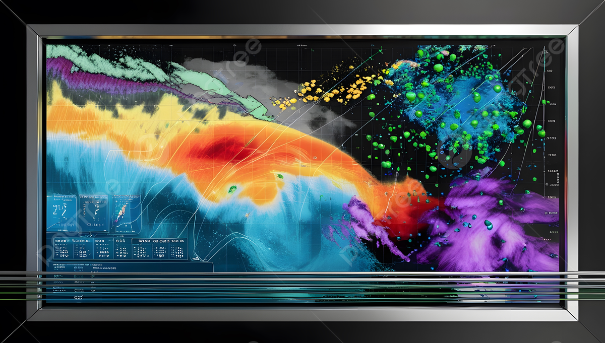 1200x681 Modern Meteorological Radar Showing Precipitation And Climate Patterns, Weather Radar, Storm Patterns, Temperature Shifts Background Image And Wallpaper for Free Download