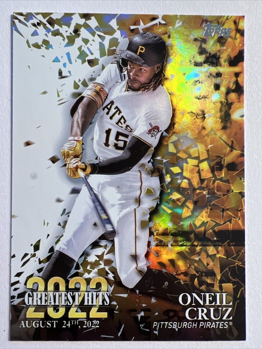 899x1200 O'NEIL CRUZ 2023 Topps Series 1 2022 Greatest Hits 22GH 6 Pittsburgh Pirates
