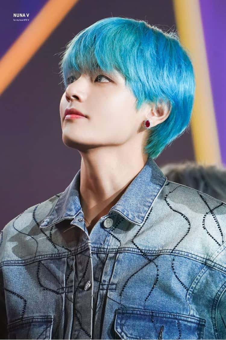 Taehyung blue hair HD wallpapers  Pxfuel