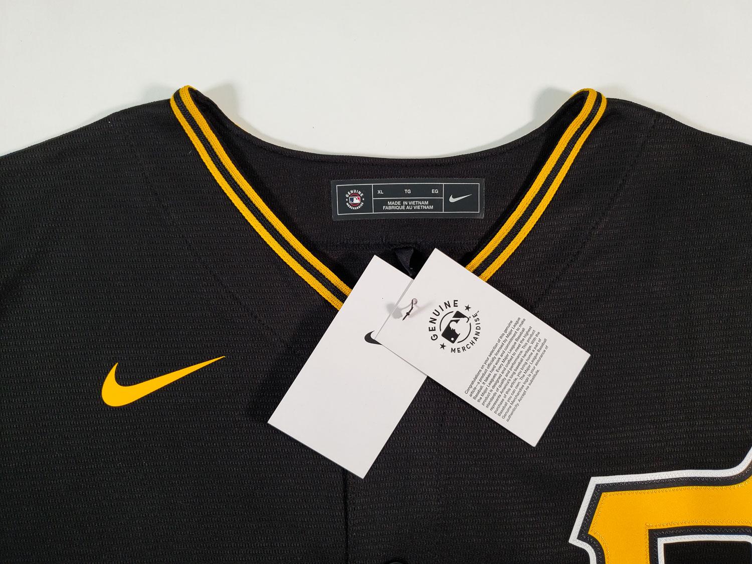 1500x1125 O'Neil Cruz Signed Pittsburgh Pirates Nike Engineered Replica Jersey (Fanatics Certified). Auction of Champions