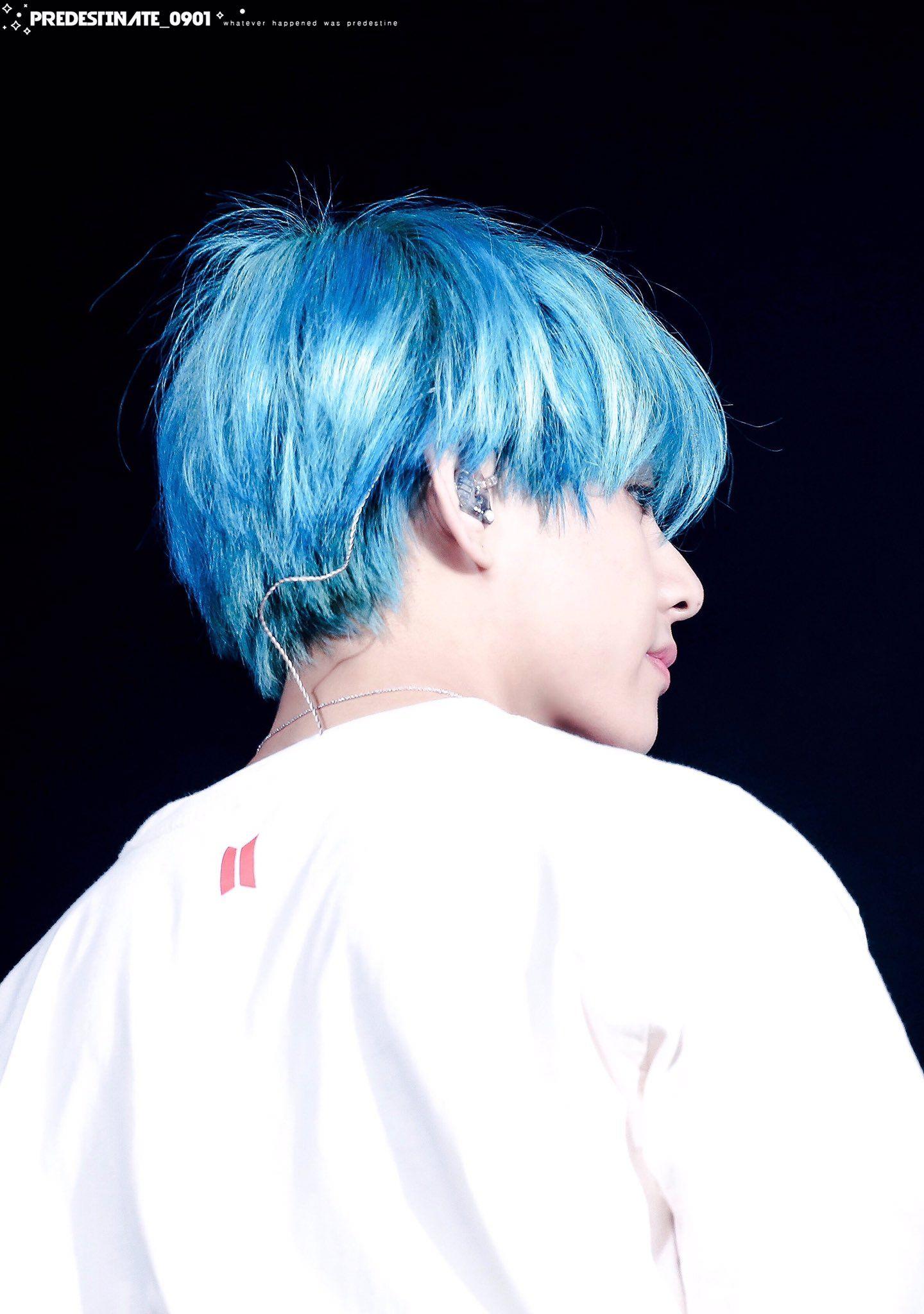 Taehyung Blue Hair Wallpapers - Top Free Taehyung Blue Hair Backgrounds ...