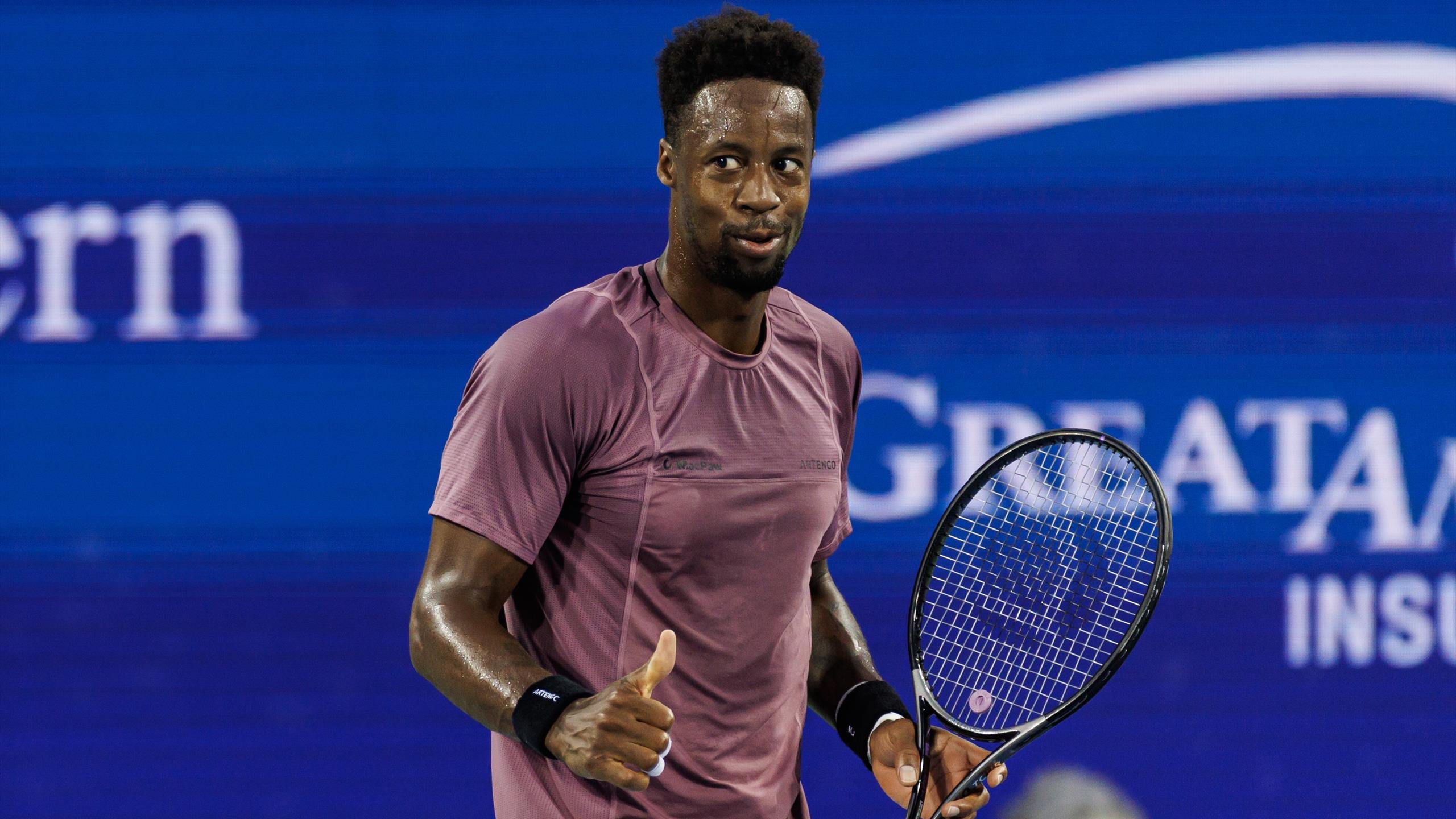 2560x1440 Cincinnati Open 2024: Gael Monfils comes from behind to pull off shock win over Olympic silver medallist Carlos Alcaraz