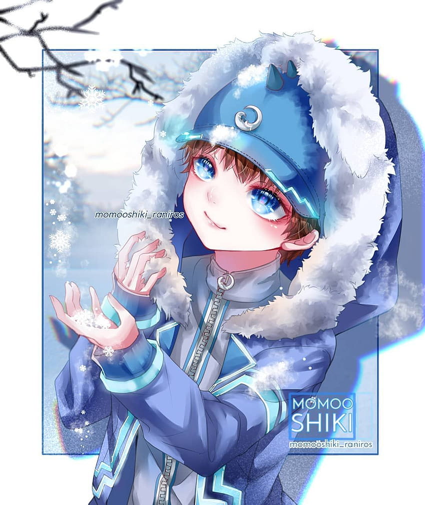 850x1010 Arctic_raniros on Instagram: “I chose to draw Boboiboy Ice because he was blue！ I love blue too much HD phone wallpaper