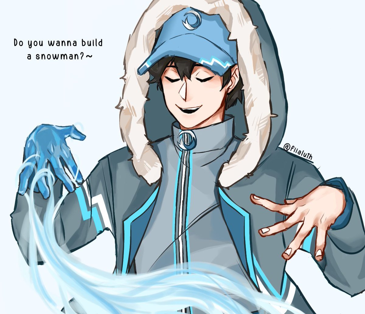 1200x1033 Sometimes i want to draw ice becomes Elsa Lol #boboiboy #boboiboyair #boboiboyice #akusiapa
