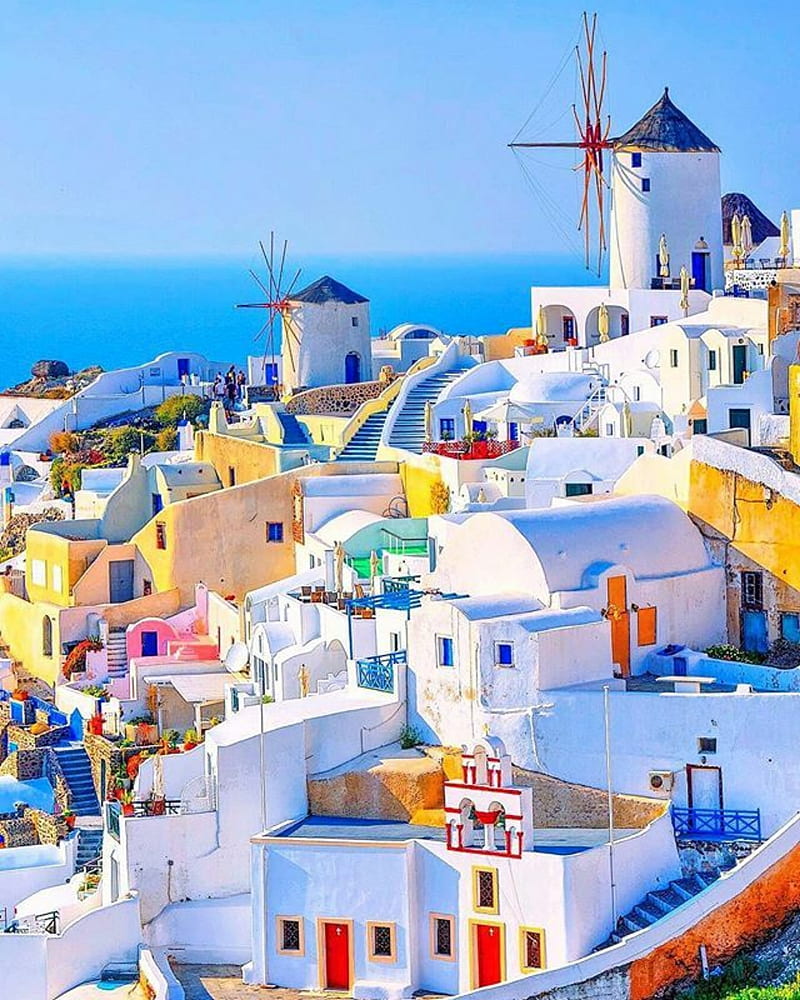 800x1000 Santorini Greece, islands, HD phone wallpaper
