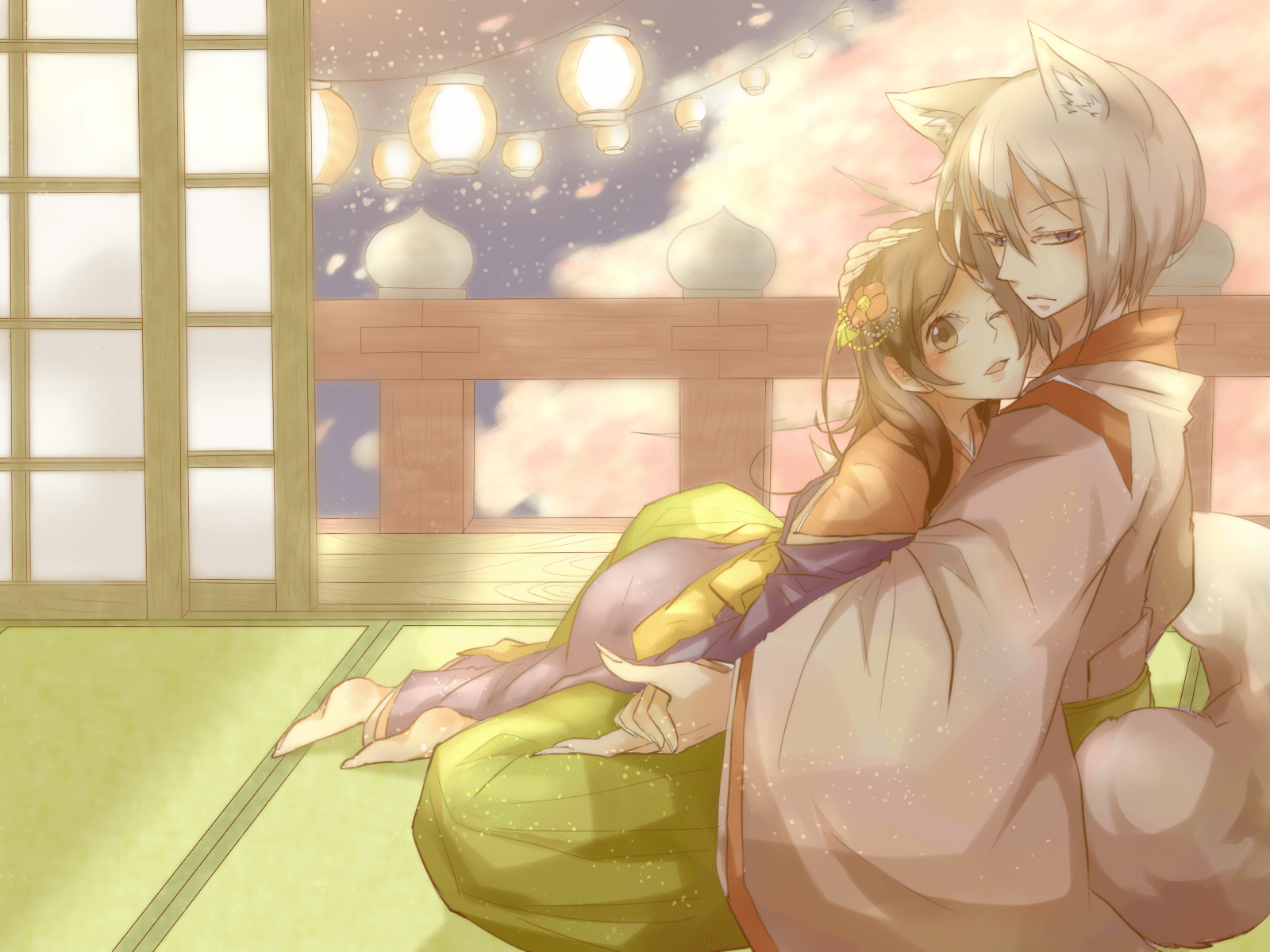 1600x1200 Tomoe & Nanami Serenity Kiss HD Wallpaper by コマクサ