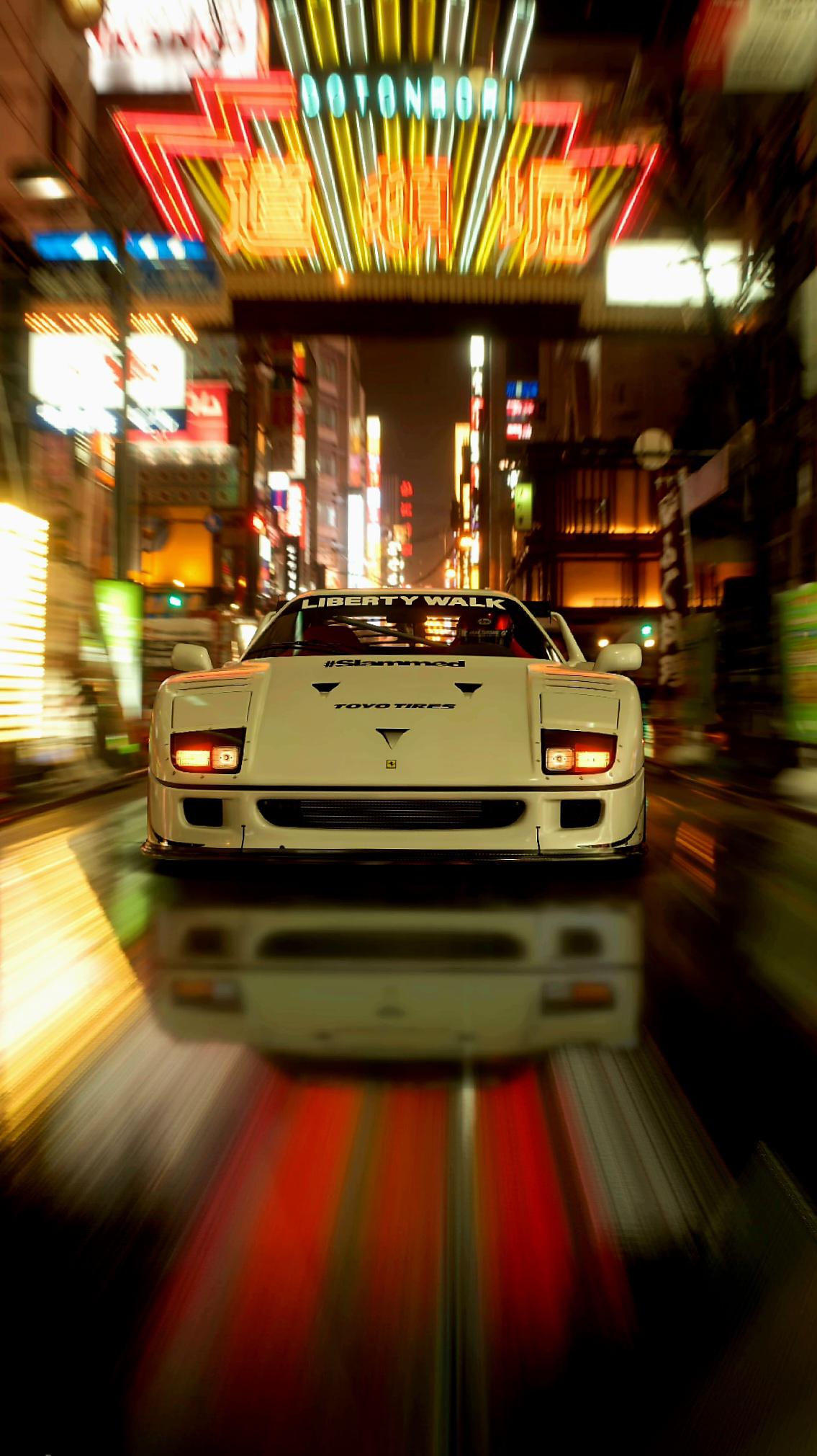 1135x2020 Liberty Walk F40 Wallpaper