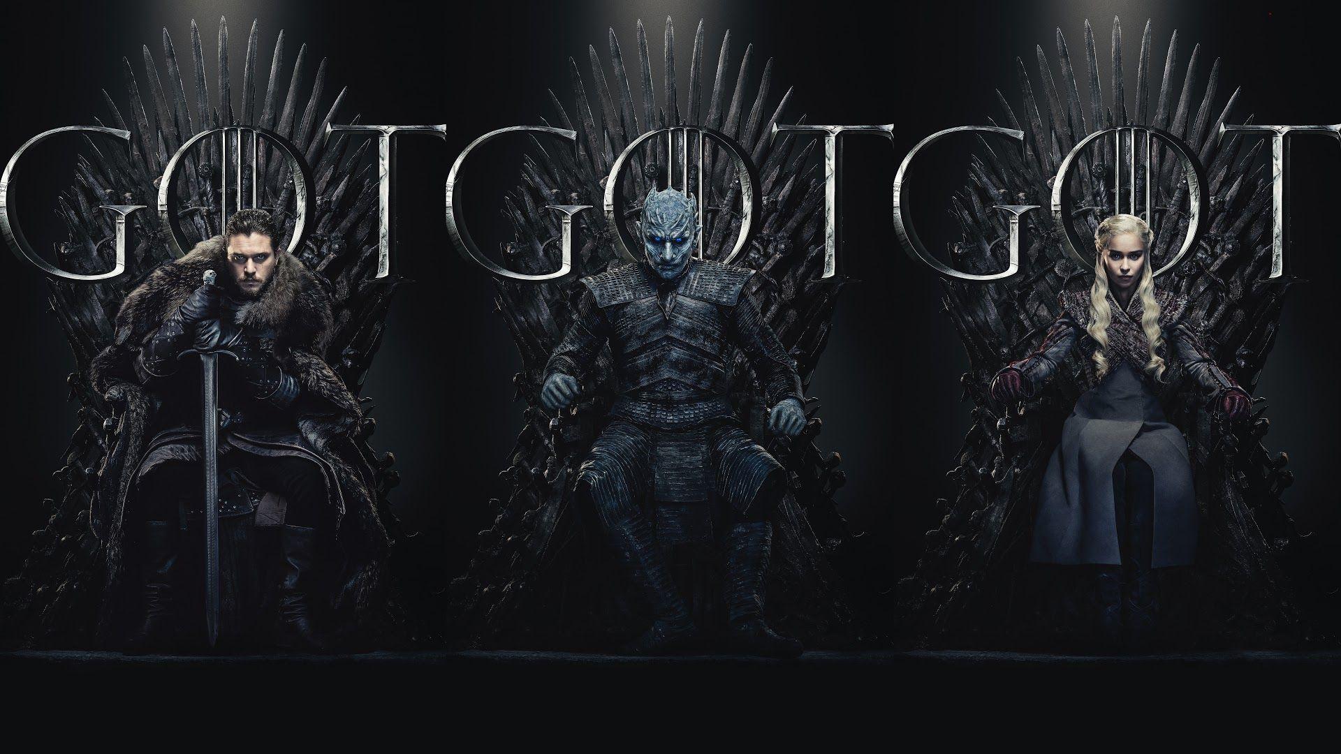 1920x1080 Jon Snow, Night King, Daenerys Targaryen, Game of Thrones, Season