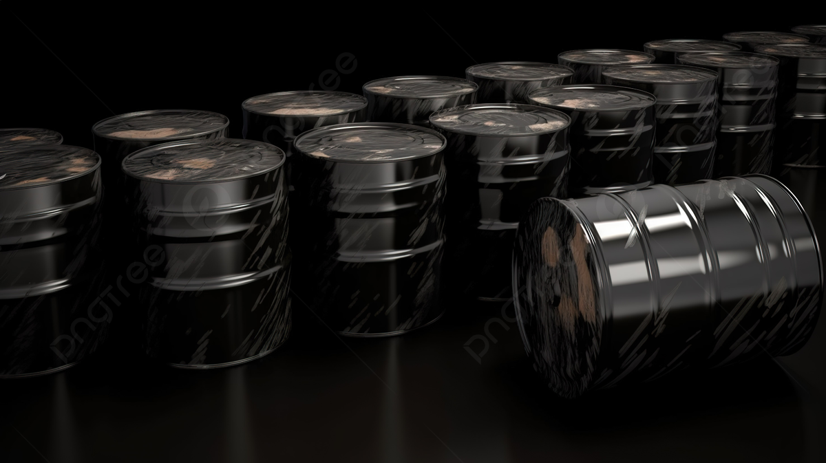 1200x673 3D Render Of Black Oil Barrels Packed With Dollars Photo And Picture For Free Download