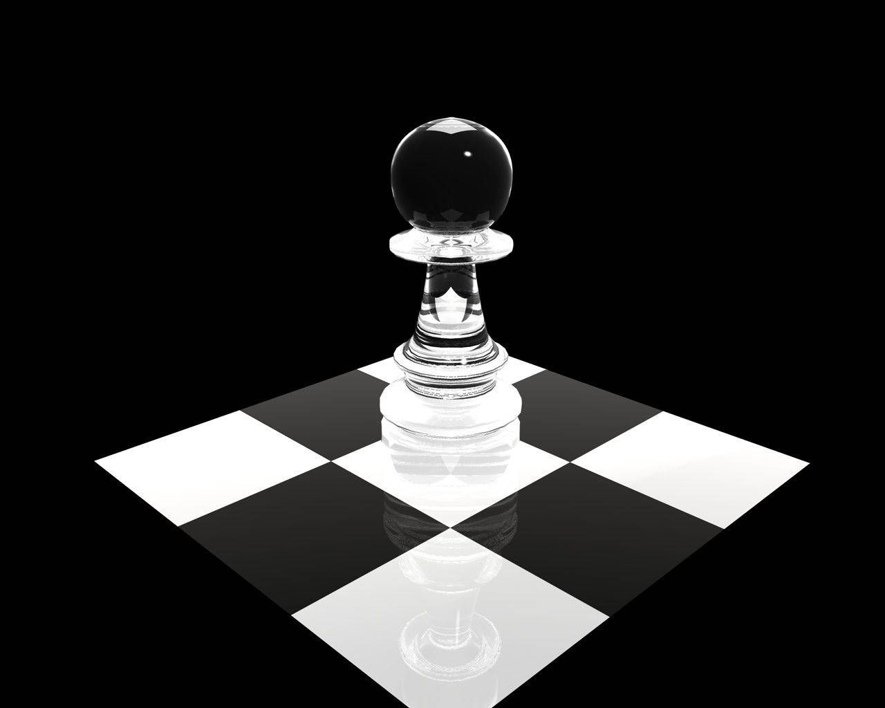 1280x1024 Download Elegant Chess Glass Pawn Wallpaper