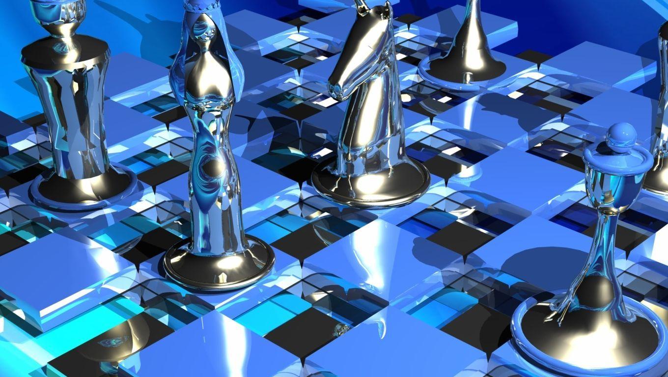 1360x768 Chess Board Wallpaper