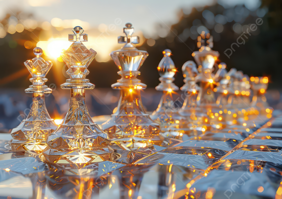 1200x849 A Close Up Of Sparkling Chess Set Illuminated By Sunset Showcasing Elegance And Strategy, Chess, Pieces, Glass Background Image And Wallpaper for Free Download