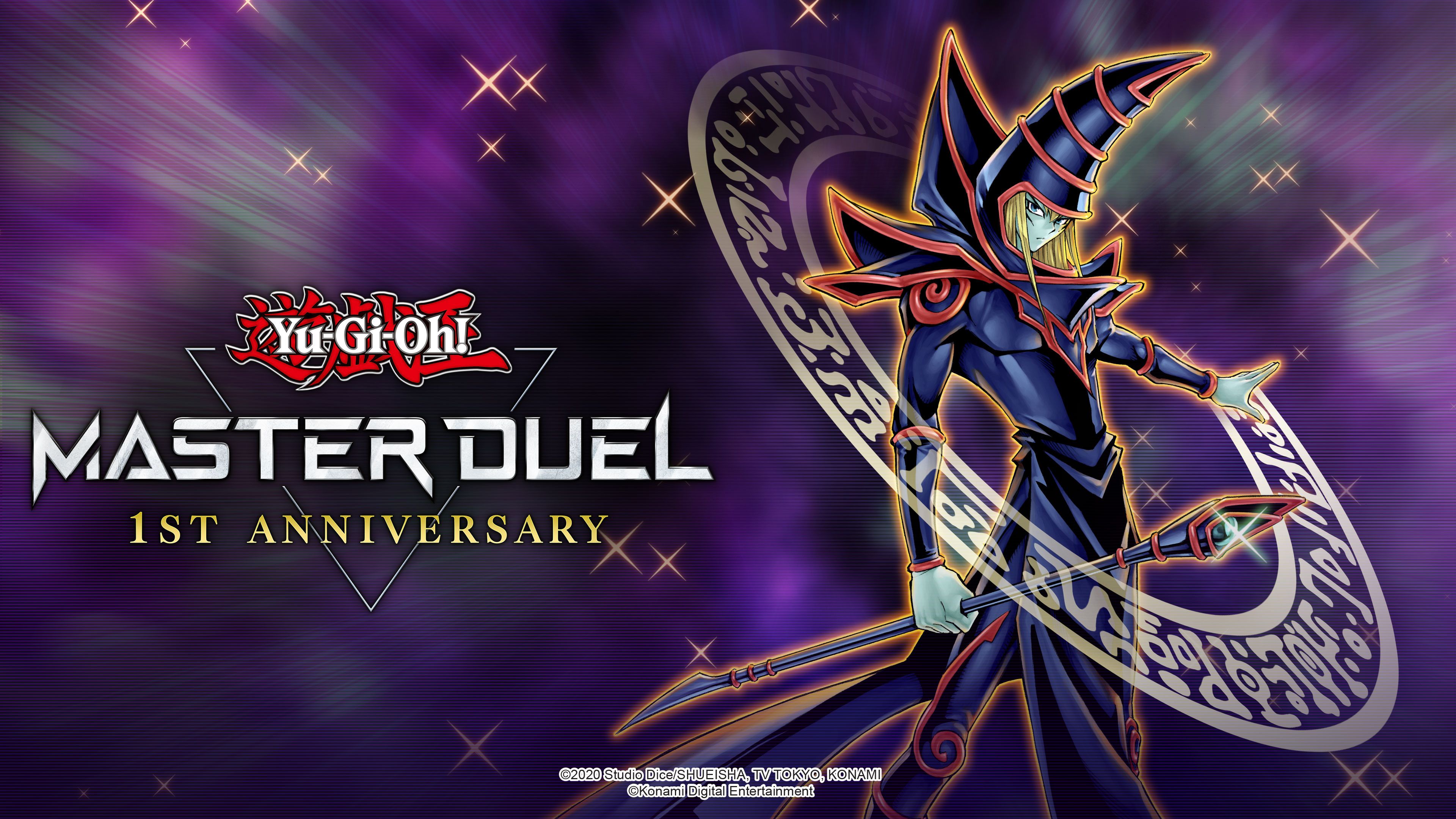 3840x2160 YU GI OH! MASTER DUEL CELEBRATES ITS FIRST ANNIVERSARY, LIMITED TIME BONUSES, BUNDLES AND PACKS AVAILABLE NOW. KONAMI DIGITAL ENTERTAINMENT B.V