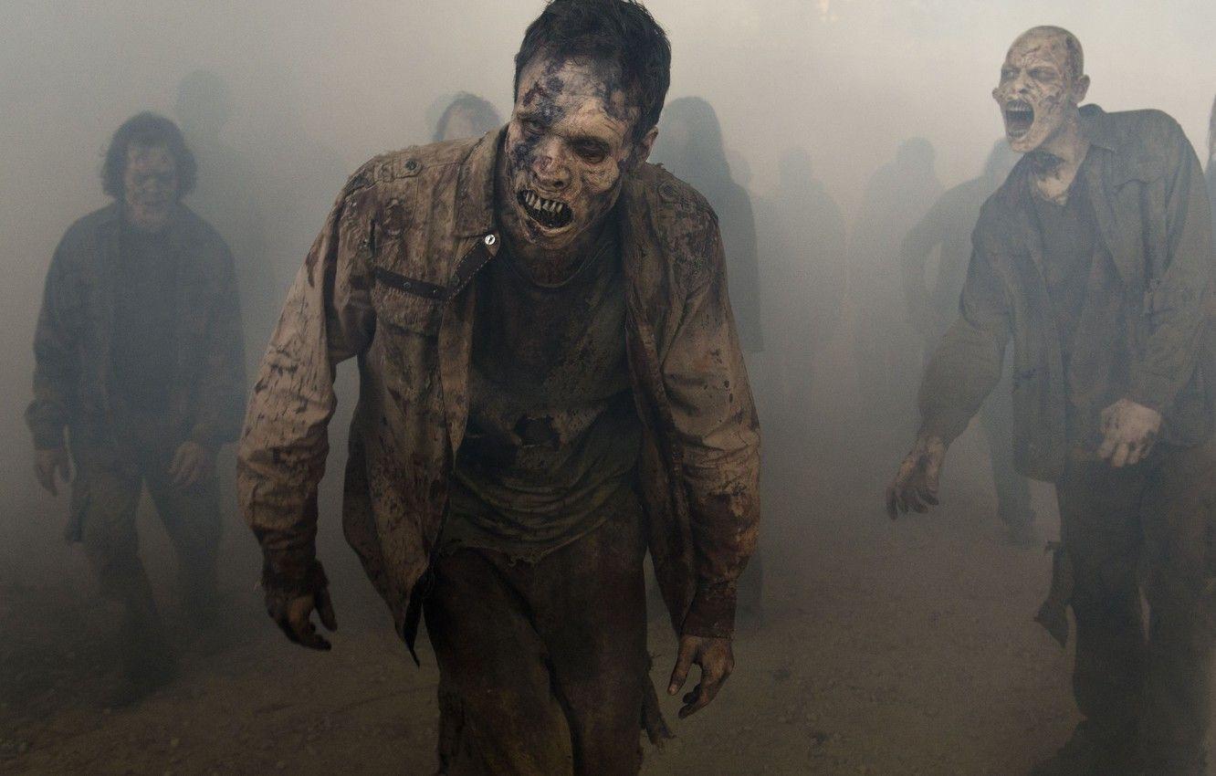 1332x850 Wallpaper wallpaper, zombie, dead, death, mist, The Walking Dead