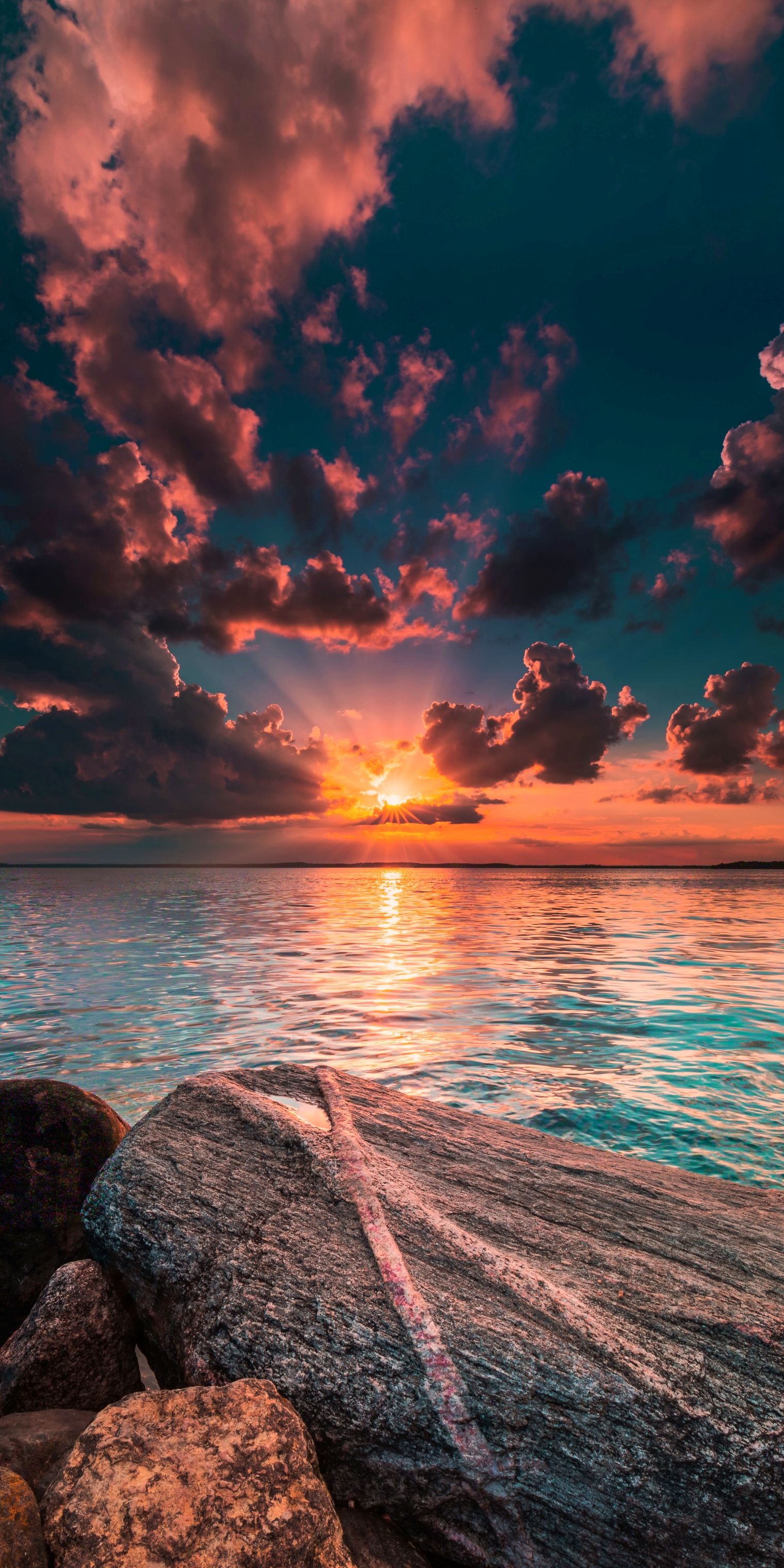 1520x3040 Wallpaper Sunlight, Landscape, Light, Nature, Water, Background Free Image