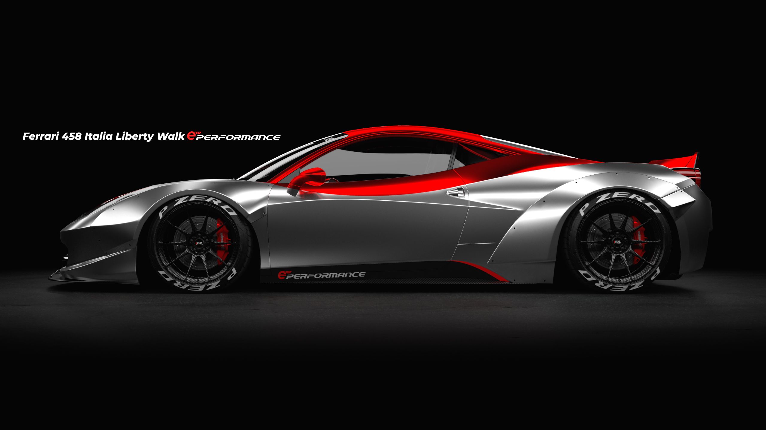 2560x1440 Best Liberty Walk Ferrari 458 Wrap Design