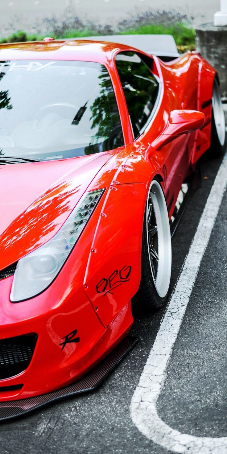 736x1472 LBW Ferrari 458 Liberty Walk, photographed by 1down5up and enhanced