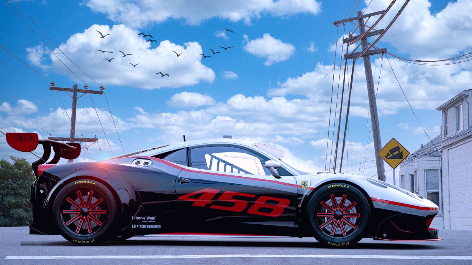 1600x900 Liberty Walk Ferrari 458 concept Livery