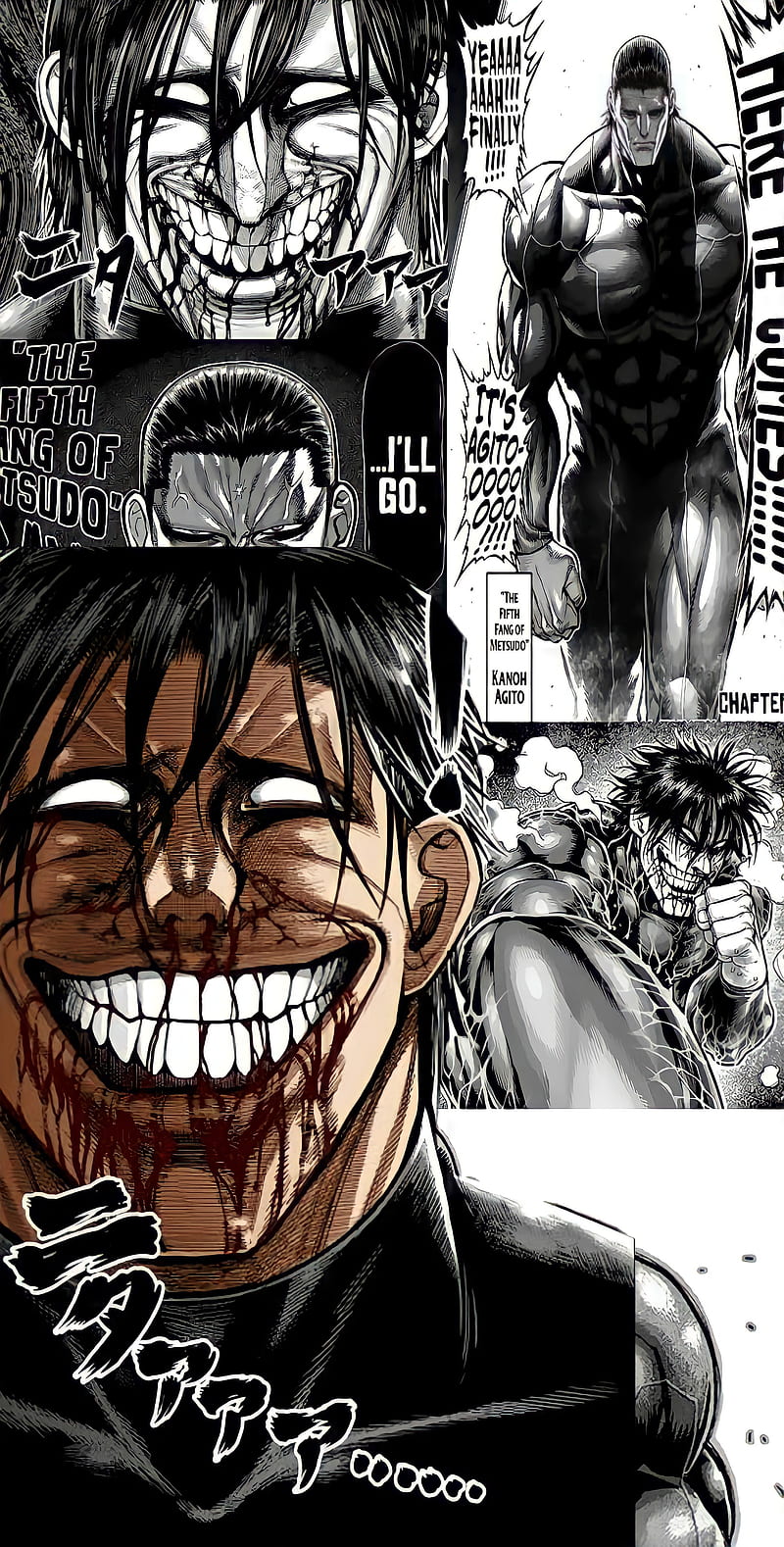 800x1578 Kano agitó, kengan, manga, ashura, anime, omega, HD phone wallpaper