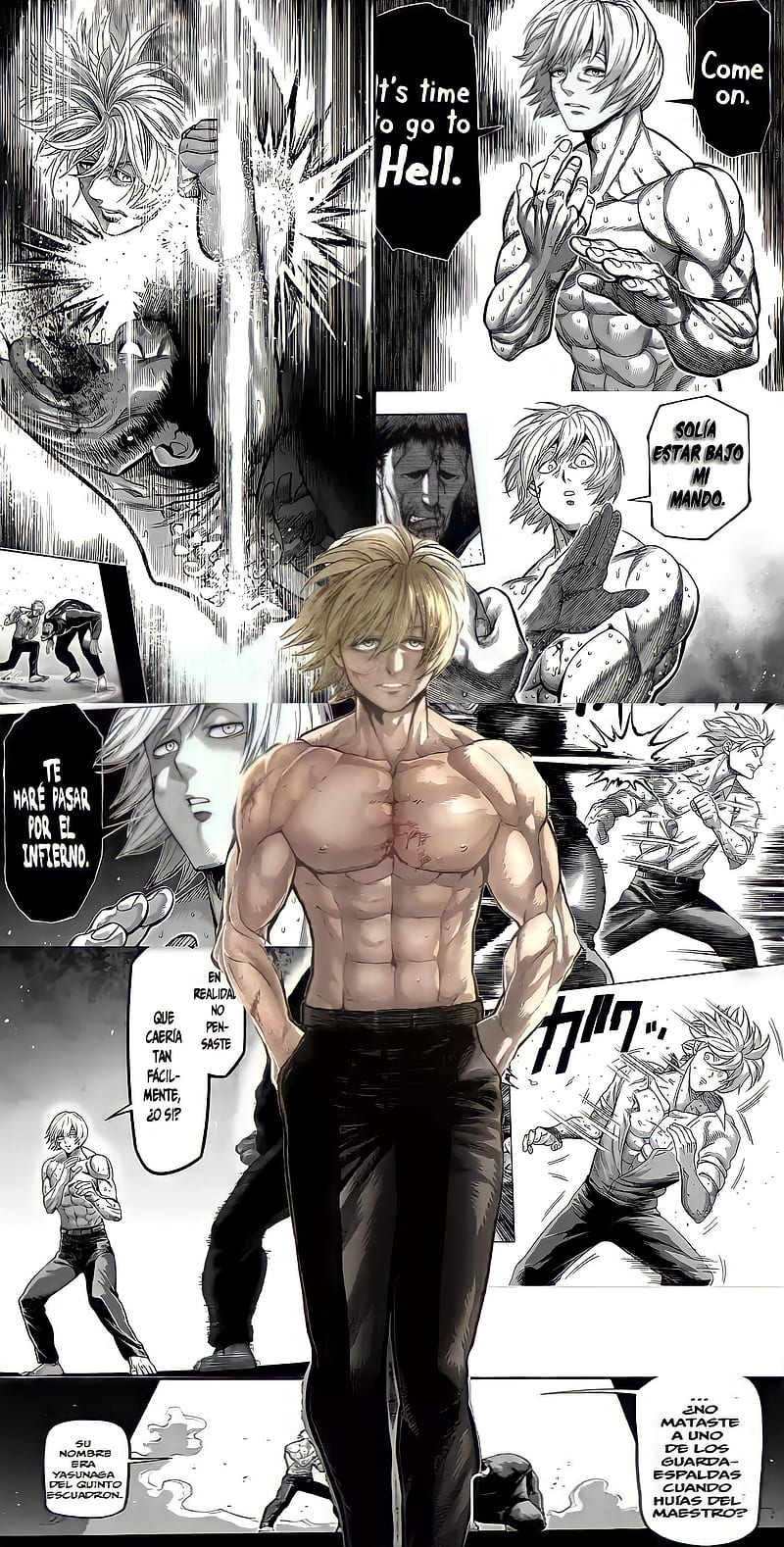 800x1578 Kano agitó, kengan, manga, ashura, anime, omega, HD phone wallpaper