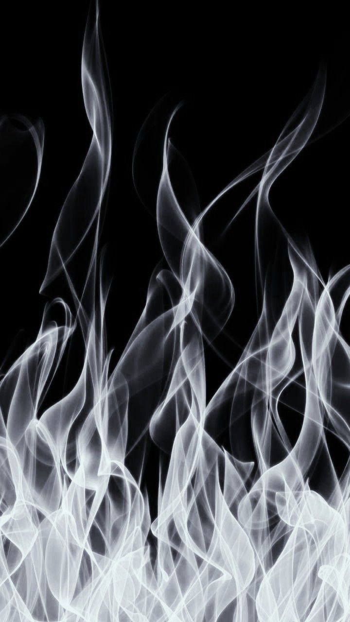 720x1280 Wallpaper Fire black & white aesthetic