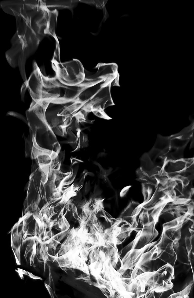 735x1130 Black and White Flames 4