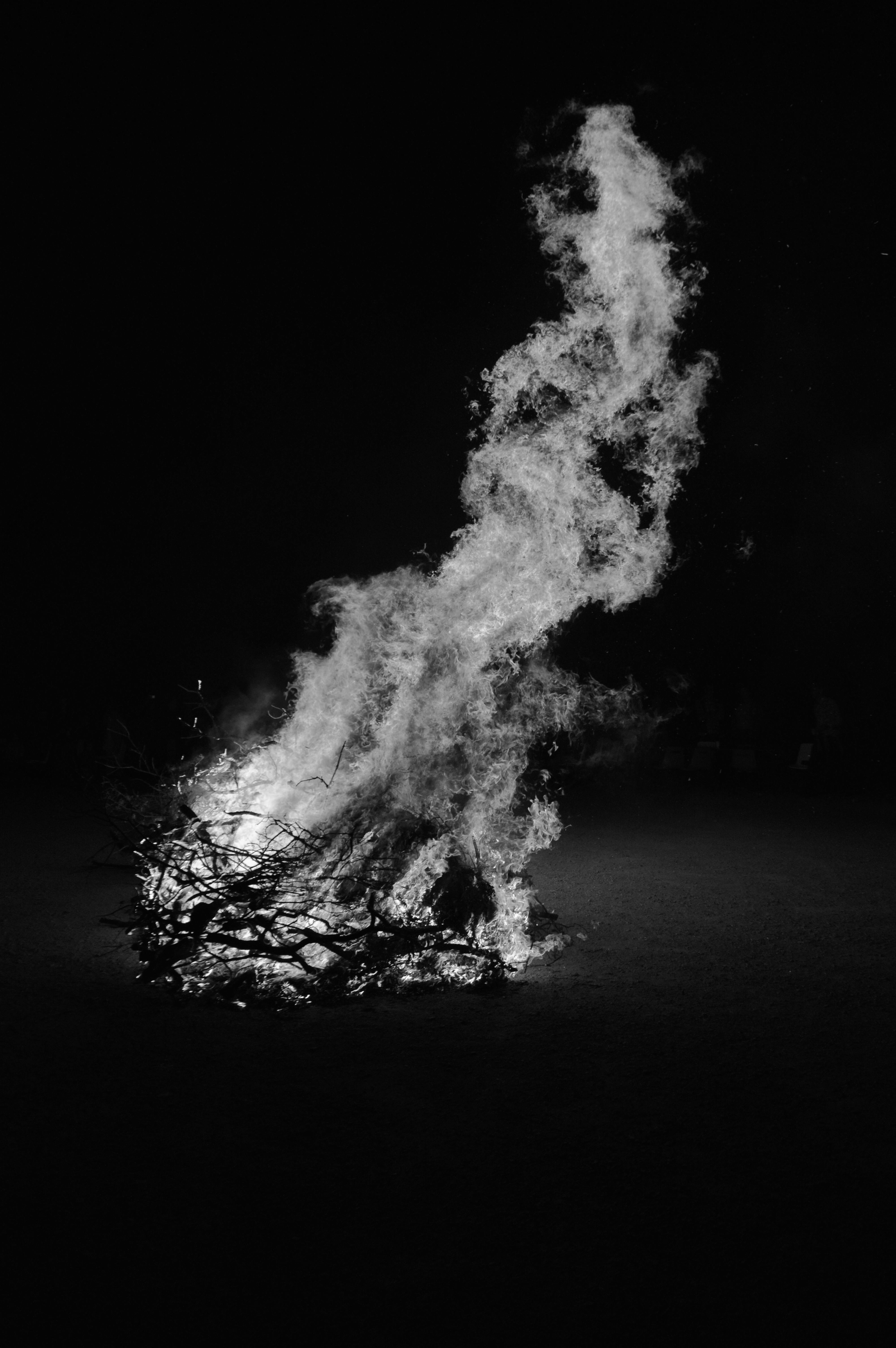 4000x6016 Flame in Black and White · Free