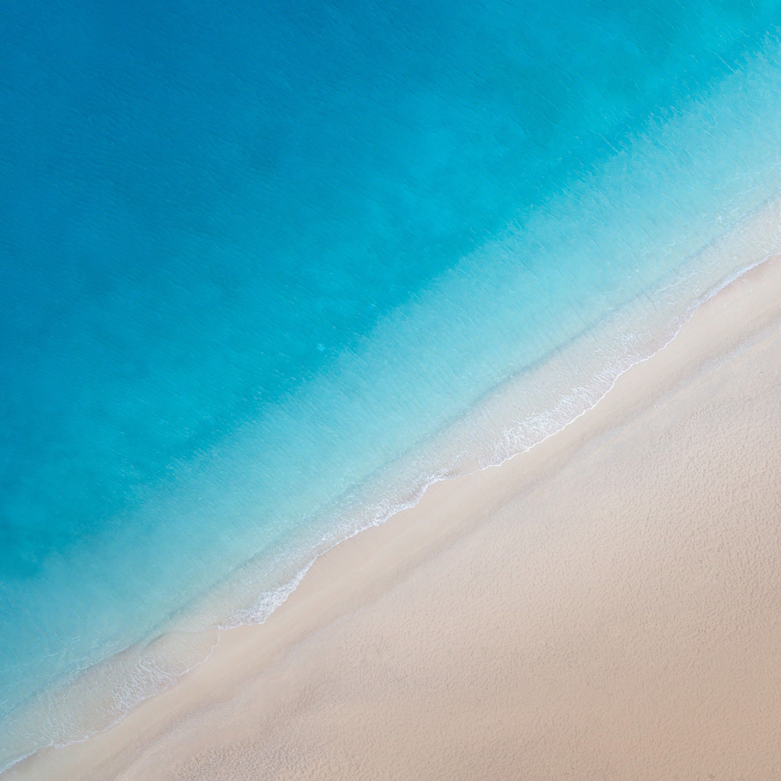 2560x2560 Beach Huawei MediaPad M5 Stock Wallpaper