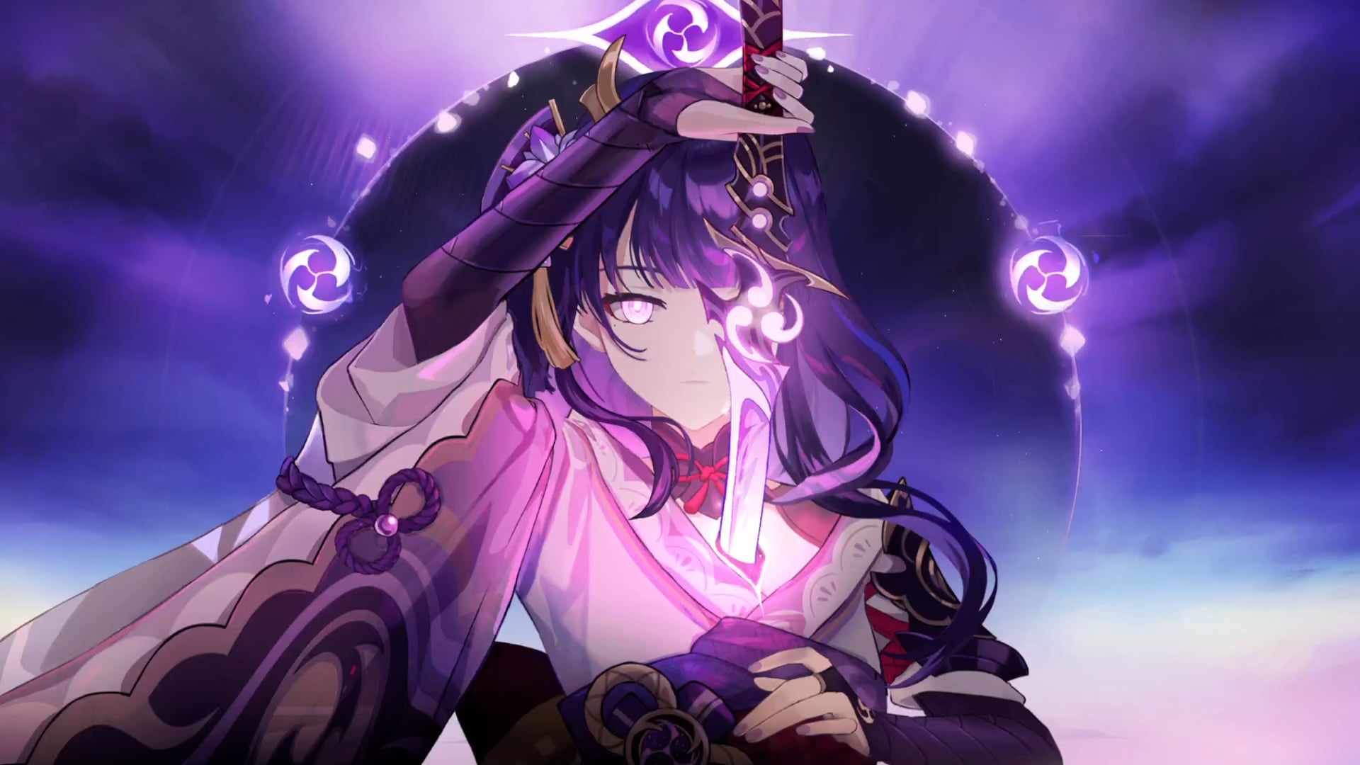1920x1080 I made a live wallpaper of Baal, Raiden Shogun!