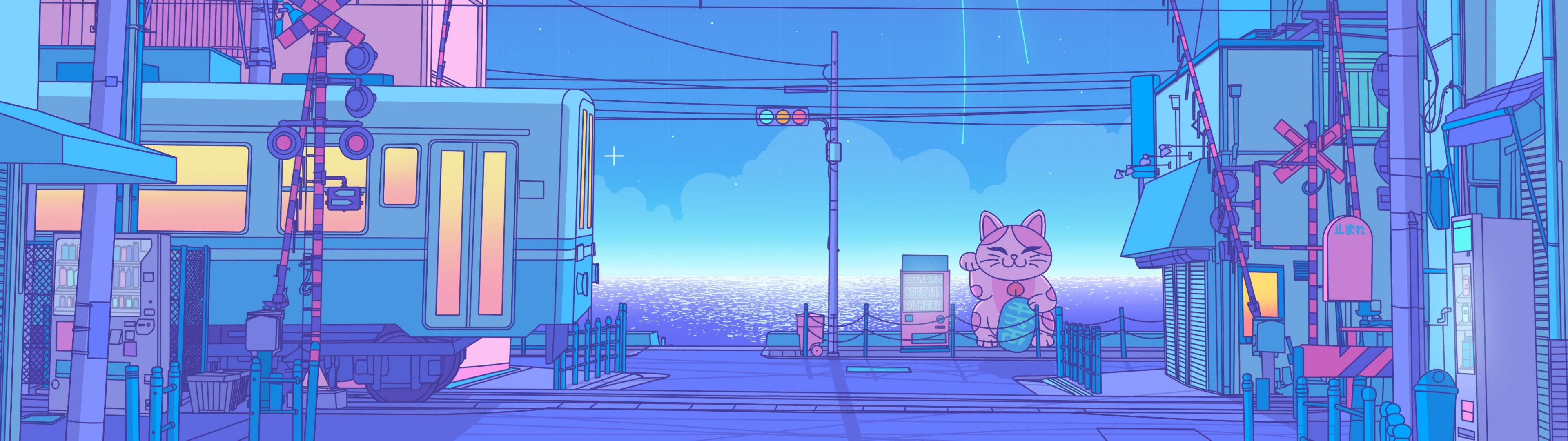 3840x1080 Kawaii Dual Monitor Wallpaper, HD Background