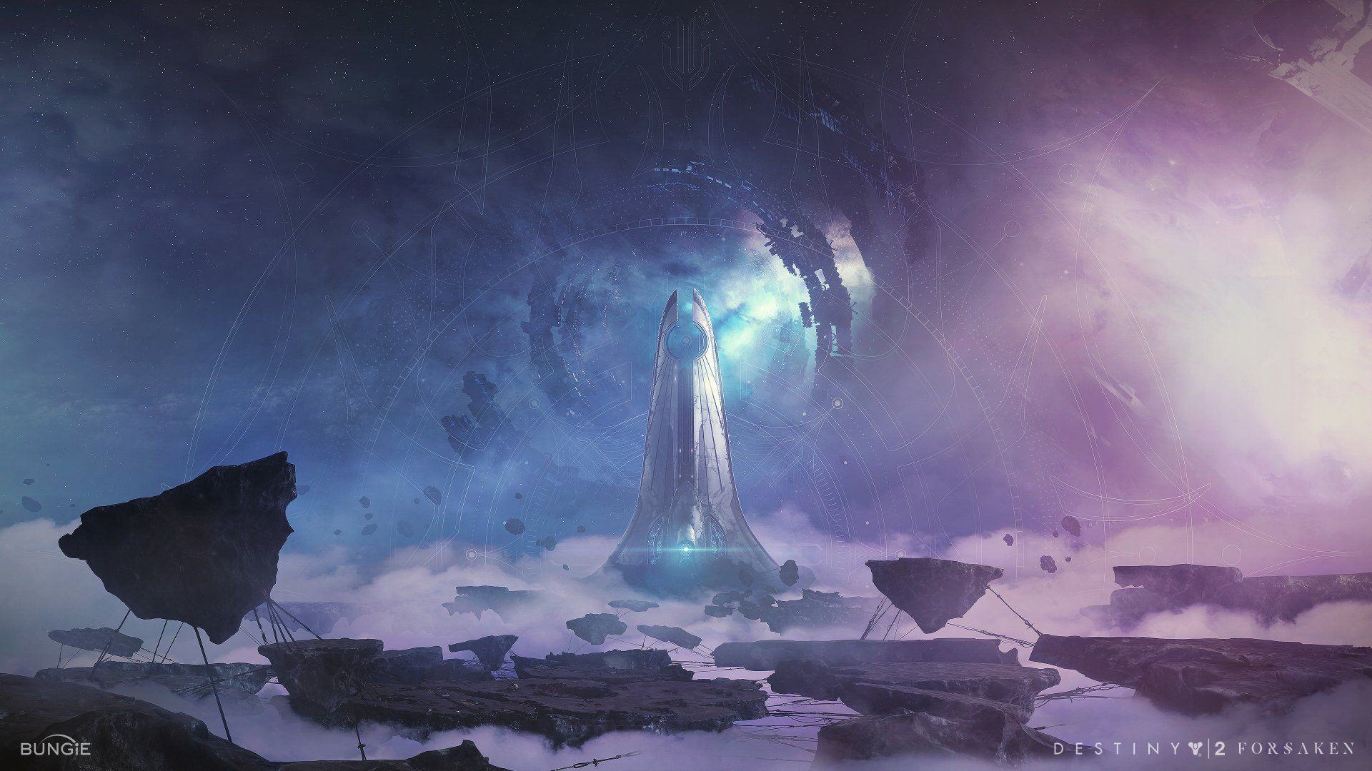 1920x1080 Destiny 2 Epic 4K Ultra HD Wallpaper: Mystical Cosmic Vanguard Scene by Juan Pablo Roldan