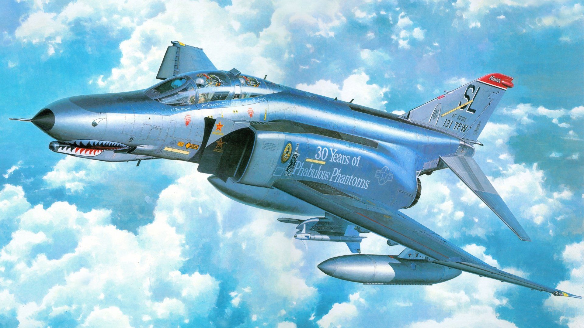1920x1080 8K Ultra HD McDonnell Douglas F 4 Phantom II Military Jet Wallpaper