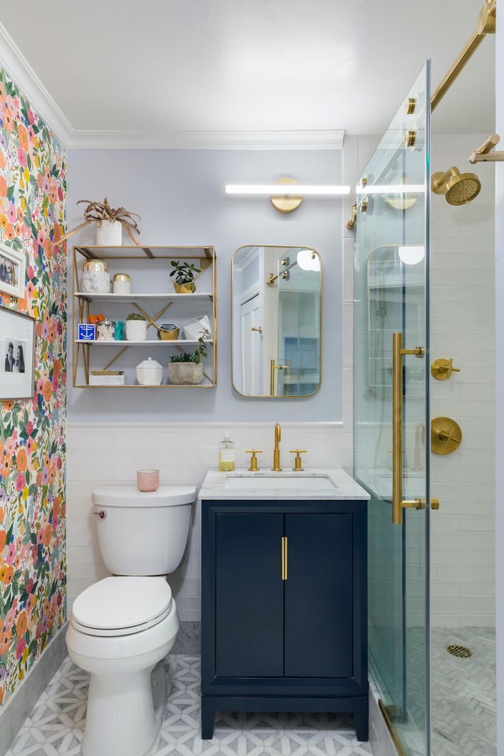 736x1104 Wallpaper in Bathrooms? Yes, Please!