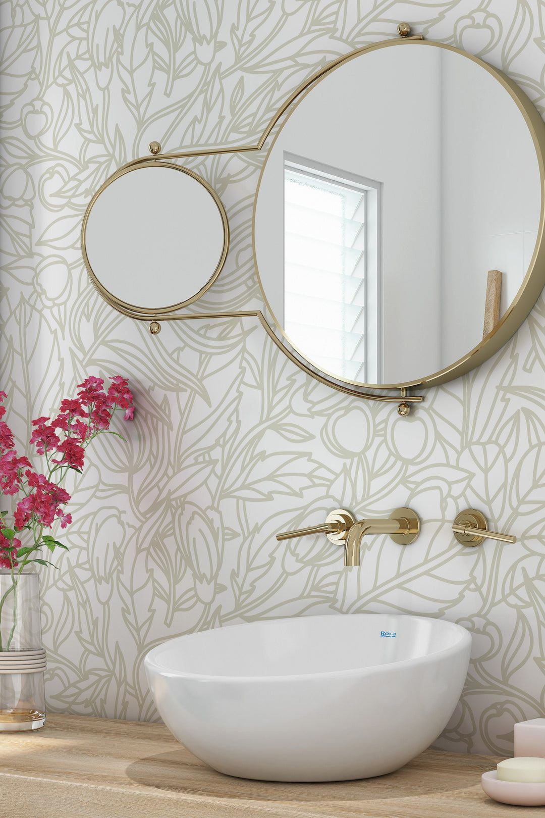 1080x1620 Neutral Peel and Stick Wallpaper Simple, Traditional Vinil