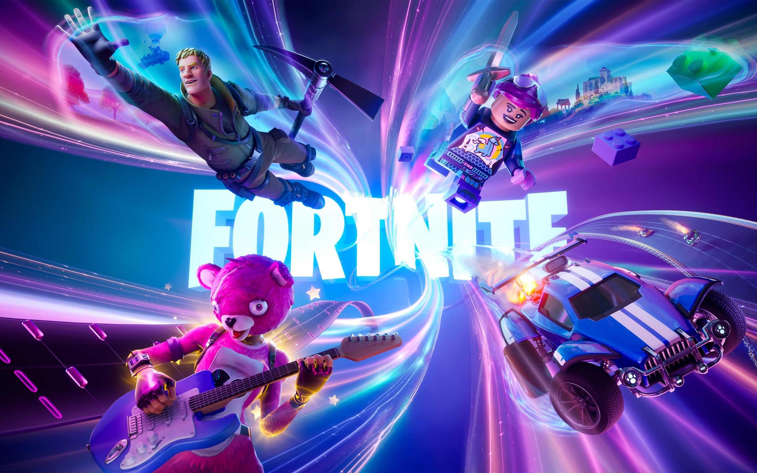 2880x1800 Fortnite Wallpaper 4K, LEGO, Cuddle Team Leader