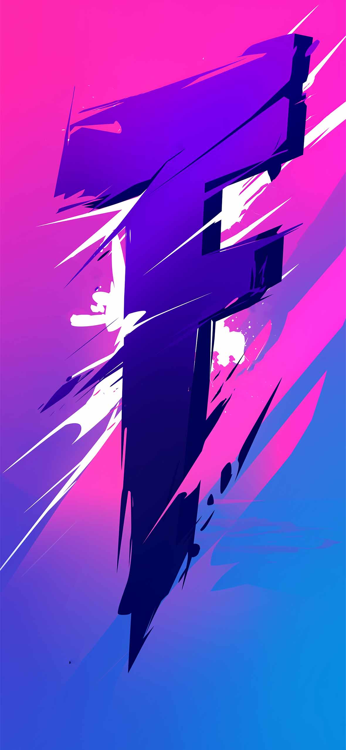 1180x2554 Fortnite Gradient Letter Art Wallpaper Art Wallpaper