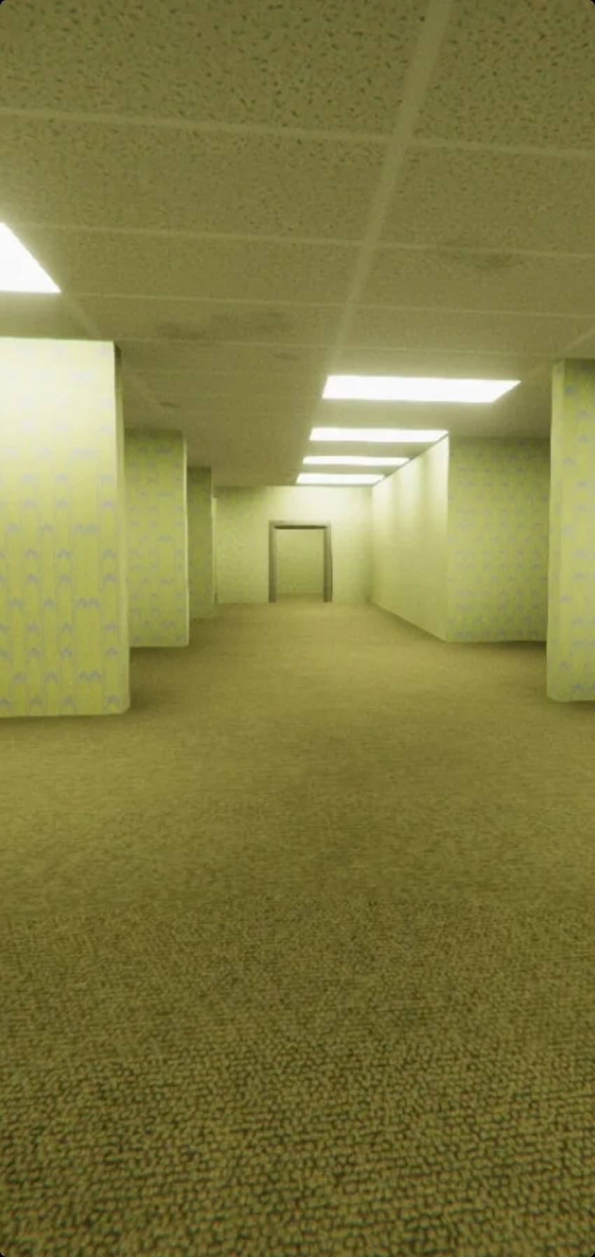 850x1794 Backrooms, fixture, parking HD phone wallpaper