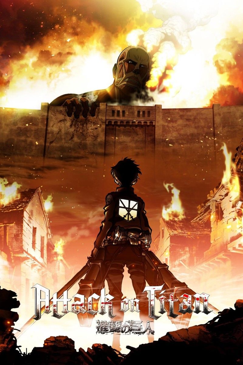 800x1200 ATTACK ON TITAN ANIME COLOSSAL OVER WALL MANGA ART PRINT PREMIUM POSTER