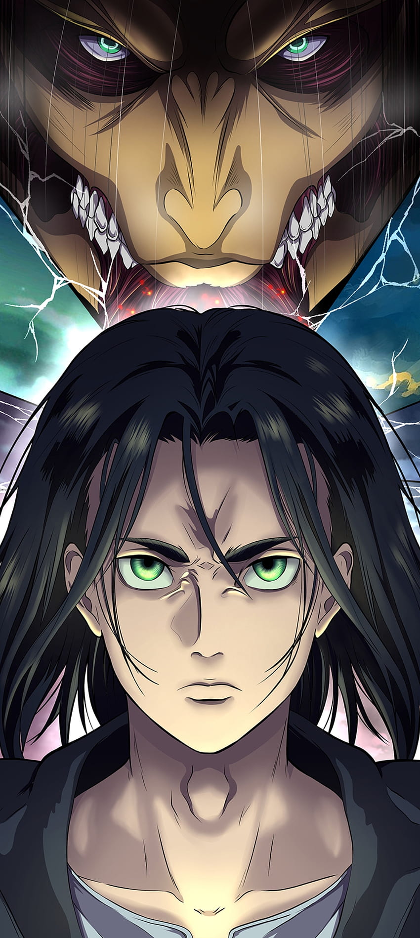 850x1898 21++ Anime Scenery Pack, Attack On Titan Scenery HD wallpaper