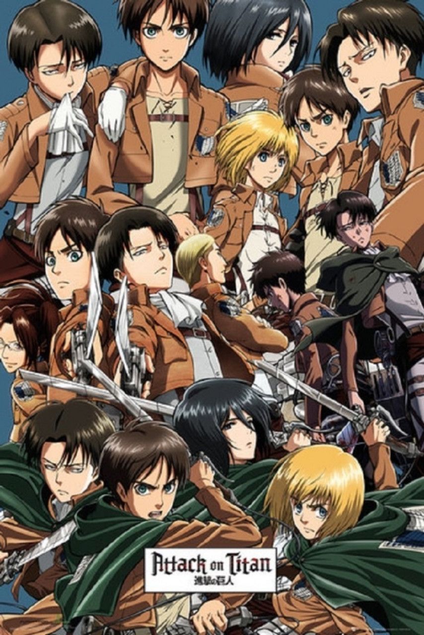 854x1280 Attack on Titan Characters Poster Poster Print # VARXPE160253