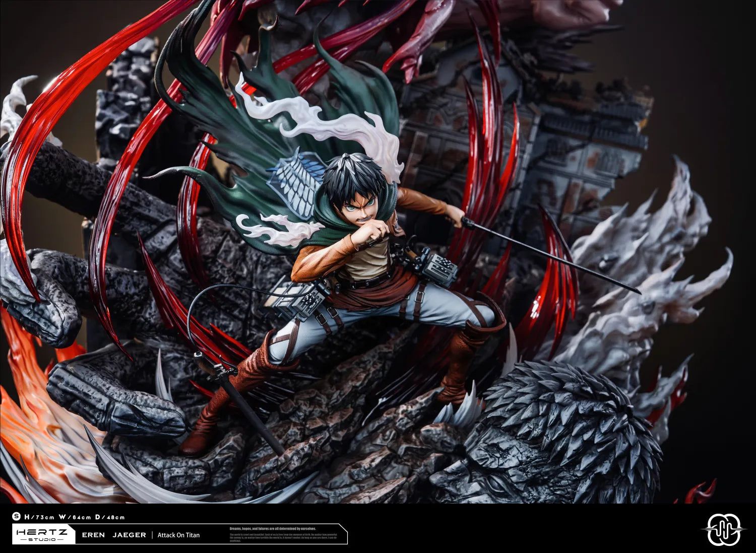 1500x1098 Attack on Titan Yeager:6 Resin Statue.