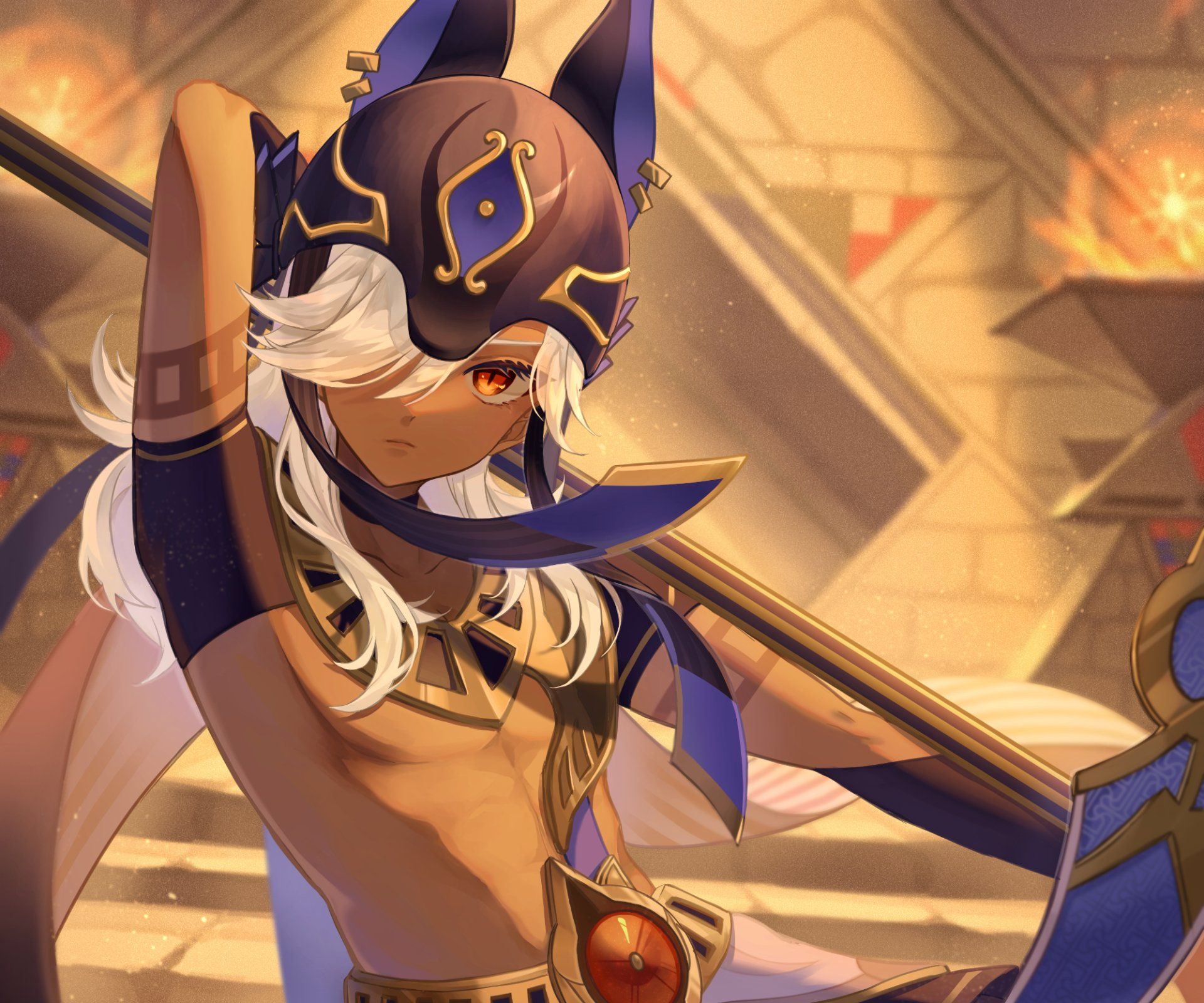 1920x1600 Cyno's Electro Sentinel HD Cyno Wallpaper Vigil Genshin: Ember Guard