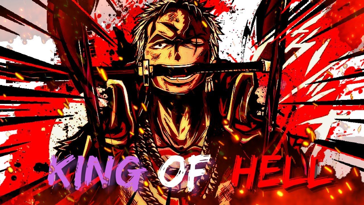 1280x720 Zoro King Of Hell Wallpaper