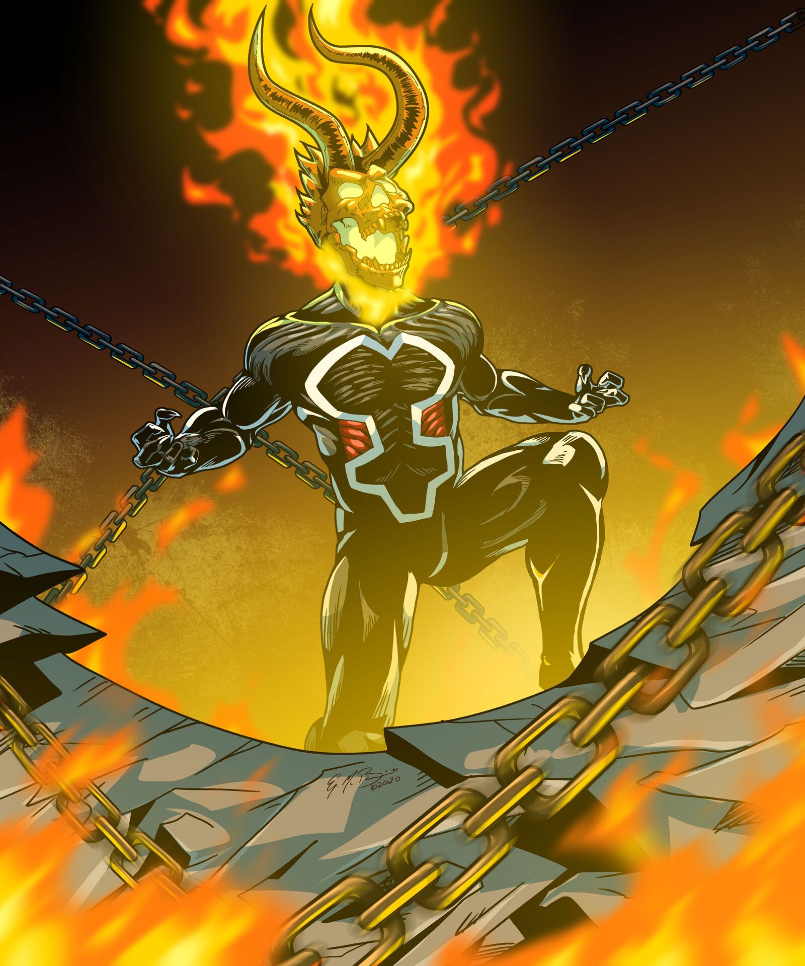 1600x1920 Ghost Rider King of Hell Future Fight