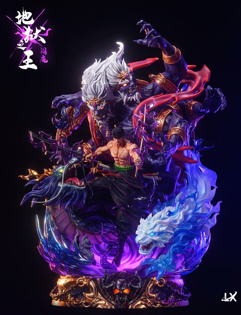 801x1050 One Piece Roronoa Zoro Studios (Anniversary Ver. The King Of Hell Enma Roronoa Zoro With LED)