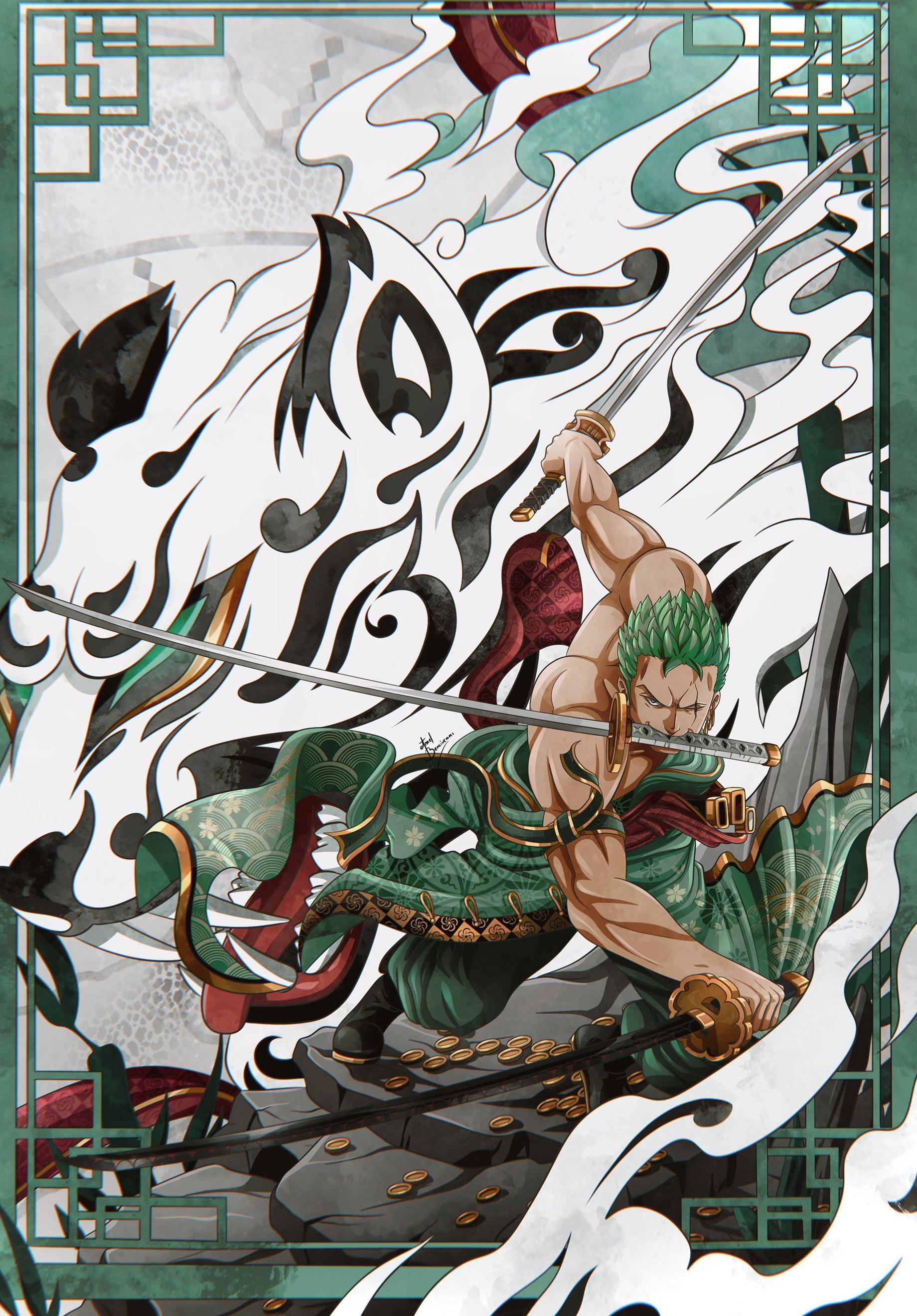 1840x2639 One Piece King Of Hell 4K Wallpaper